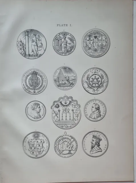 1886 Masoneria Estampado Gratis Masons Sellos