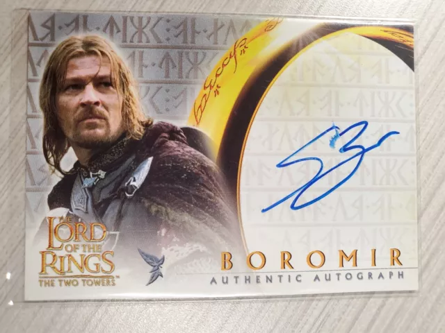 Topps 2002, Sean Bean Boromir Lord Of The Rings Autograph Card The Two Towers