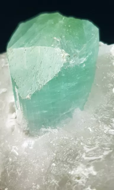 764 ct Natural Terminated Paraiba Color Tourmaline On Quartz Crystal From Afghan 2