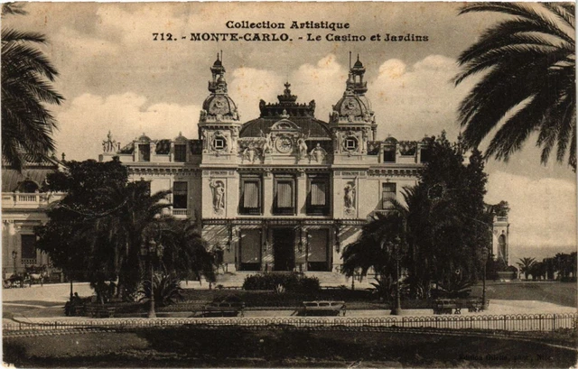 CPA AK MONACO - MONTE-CARLO - Le Casino et Jardins (476789)