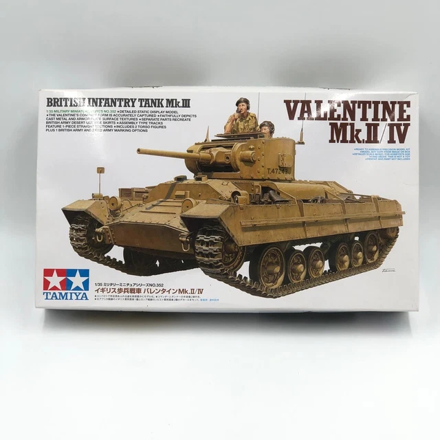 TAMIYA 35352 VALENTINE Mk.II/IV British Infantry Tank Mk.III 1/35 Model Kit EUR 32,00 - DE