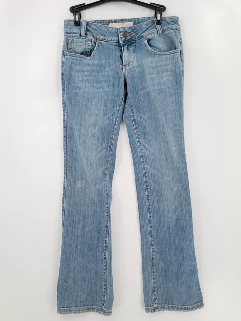 Oneill Women’s Bootcut Jeans Adult Size 3 30x31 Stripe Pocket Fade Pocket Denim