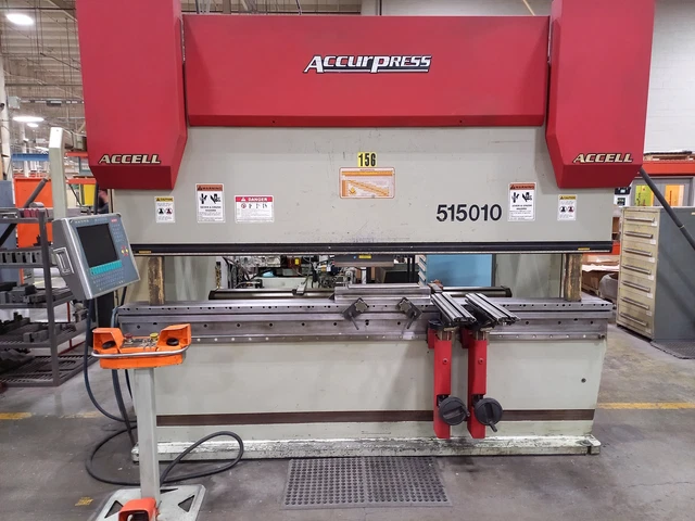 2007 Accurpress Accell 515010 CNC Hydraulic Press Brake 150 Ton 10 Foot