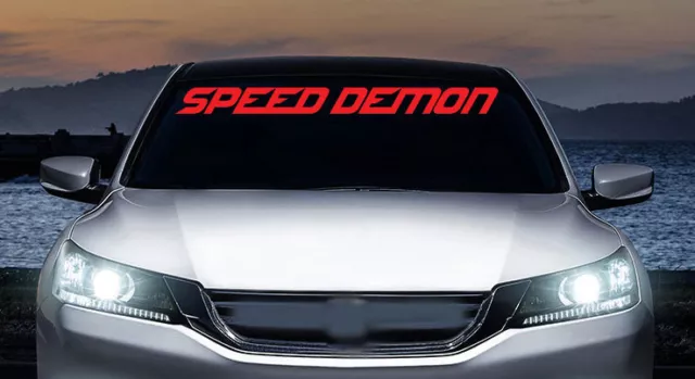 SPEED DEMON RACING jdm windshield banner vinyl decal, sticker, car ...