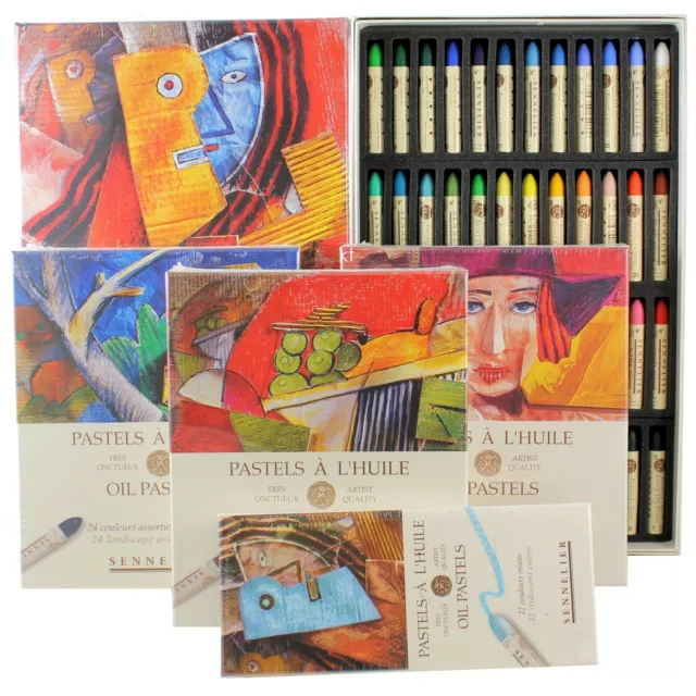 Sennelier artists oil pastel sets professional assorted Colour Set 6 12 24 48 72