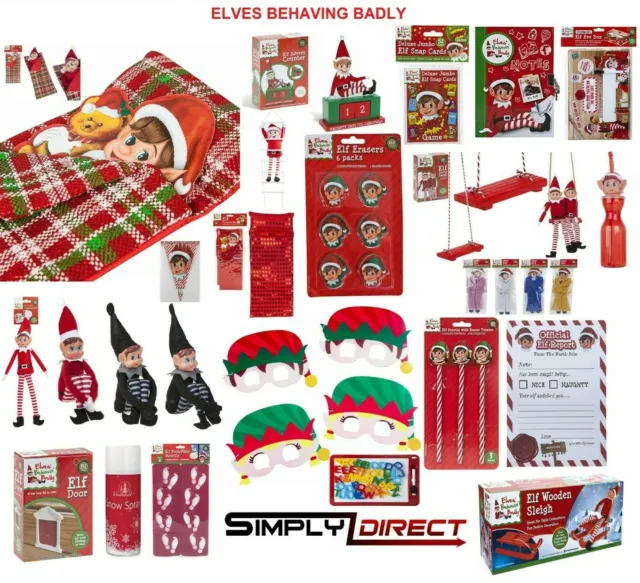 Naughty Elf Accessories Props Clothes Ideas Advent Kit Toy Decor Christmas Games
