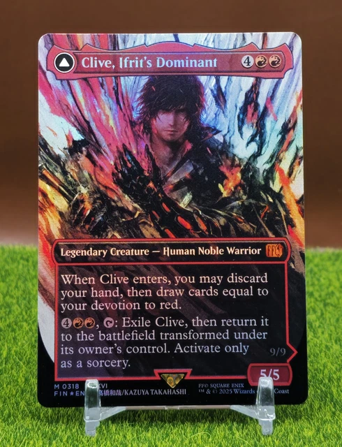 MTG: FINAL FANTASY - Clive, Ifrit's Dominant Borderless Foil NM £62.71 ...