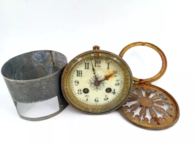 Mecanisme Pendule Horloge Ancienne - Pour Pieces Ou A Reparer