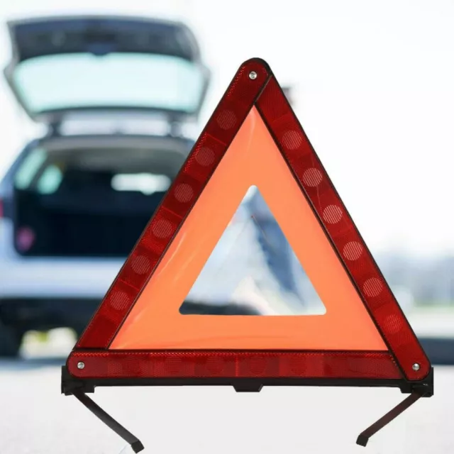 Large Warning Car Triangle Reflective Road EU Emergency Breakdown Safety Hazard