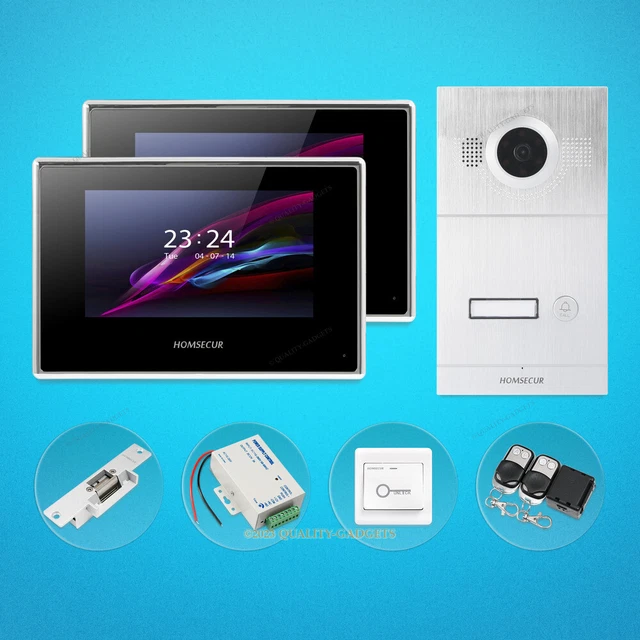 Wohnung Video Tür Telefon Gegensprechanlage Türklingel Kamera 7 Zoll Monitor Fuer Drei Familie P6192266
