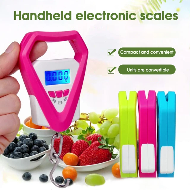 Schermo retroilluminazione schermo LCD multifunzionale scala gancio 20 kg/50 g scala elettronica peso