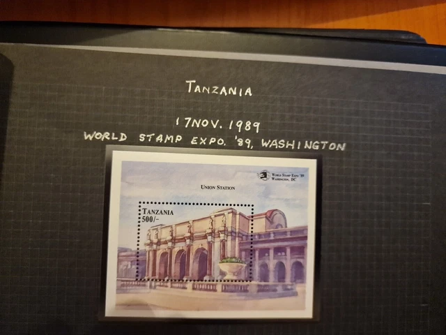 Tanzania 1989 Sg Ms677 Stamp Expo 89 Mnh