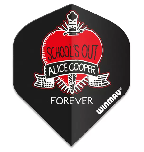 Winmau Rhino Alice Cooper " Schools' Out " Standard Dart Flights