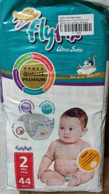 FlyFix TRFFXBD100004 Couches pour Bébés, Ultra Confort Et Protection, Mini- (3-6