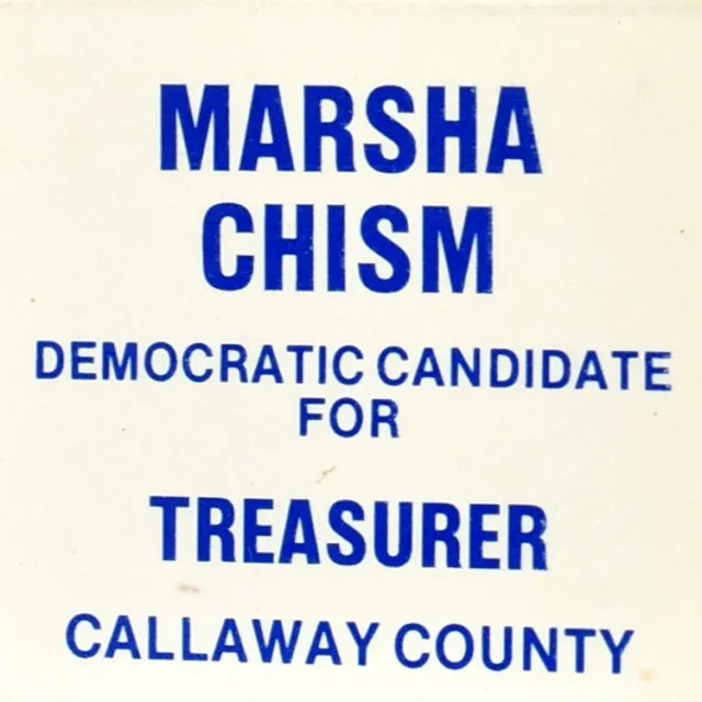 1970s Marsha Chism Callaway County Treasurer Missouri Democratic Party Election