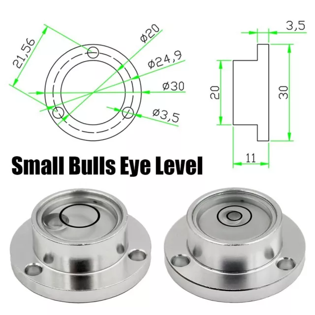 High Quality Metal Mini Small Bulls Eye Level Bubble Level Metal Circular Level