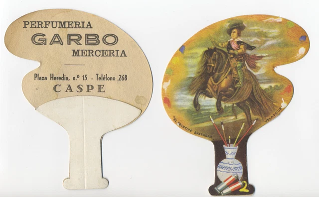 CASPE Pay Pay de cartón de tipo PUBLICITARIO "El Príncipe Baltasar". Velázquez.