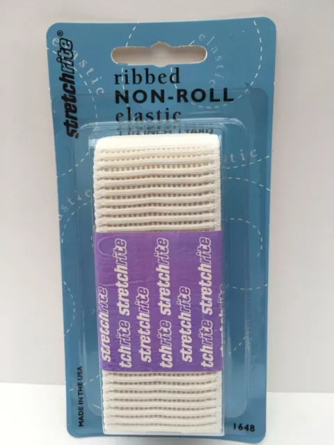 Stretchrite Elastic Ribbed Non Roll 1.5 inch x 1 Yard