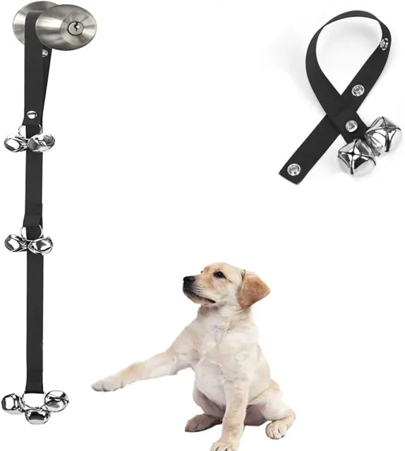 Upgraded Puppy Bells Dog Doorbells for Door Knob/Potty Training/Go Outside-Dog B