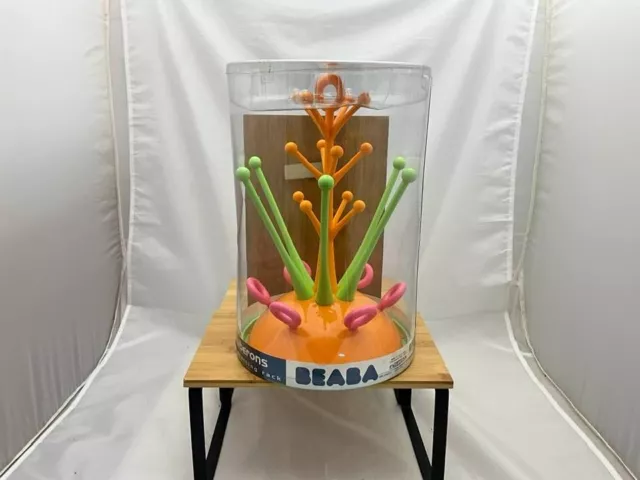BEABA  egoutte-biberons Sorbet orange/rose/vert pour 6 biberons 32x22 cm env