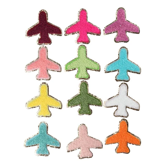 24 Patchs Thermocollants éclair à Carreaux - Multicolore, 7,8x3,8 Cm, Pour Customiser Vêtements Et Accessoires