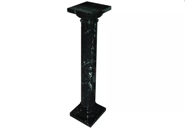 Colonna Marmo Nero Marquina in stile classico Antique Style Design Marble Column