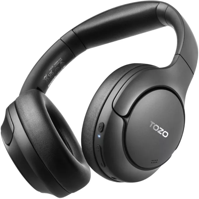 TOZO HT2 Over Ear Bluetooth 5.3 Headphones ANC ENC Foldable Lightweight Headset