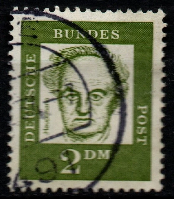 BRD 1961, Michel 362y - Bedeutende Deutsche, 2 DM., gestempelt