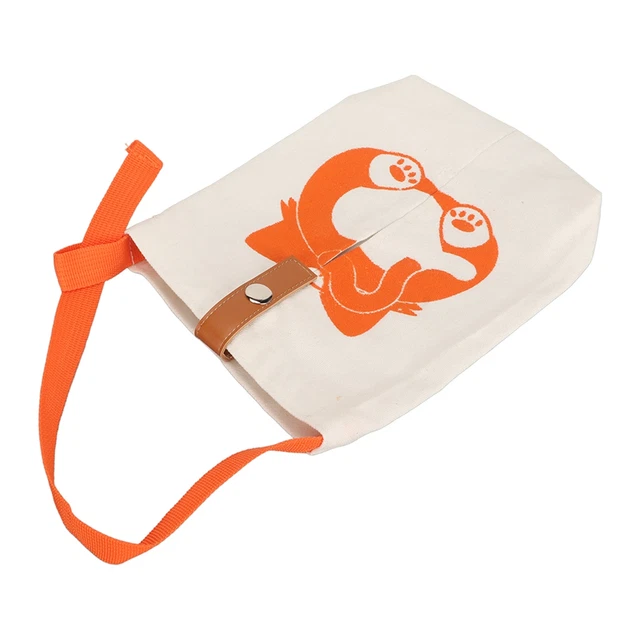 Bolsa de tela colgante multiusos de dibujos animados lona engrosada plegable tejido colgante