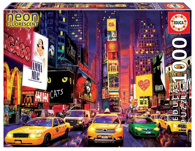 Puzzle 1000 elementów. Neon Times Square Nowy York
