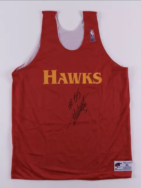 Atlanta Hawks Dikembe Mutombo Big Hawk authentic jersey USA sz 52 2xl xxl  rare