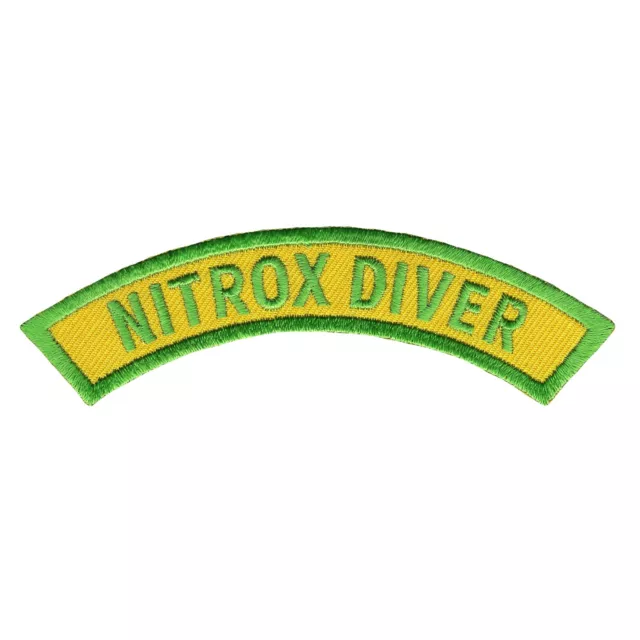 NITROX DIVER CHEVRON - SCUBA DIVING iron-on DIVE PATCH embroidered applique