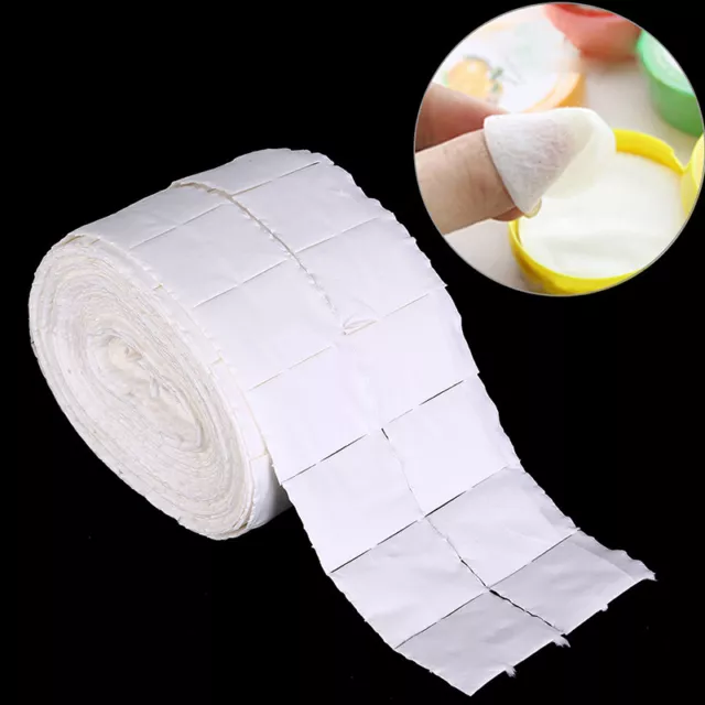 500 piezas removedor de gel esmalte de uñas papel almohadillas de algodón rollo arte de uñas