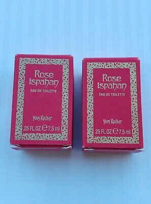2 Miniatures ROSE ISPAHAN 7,5ml  Yves Rocher 🌺 EAU DE TOILETTE 2 x 7,5ml 🌺