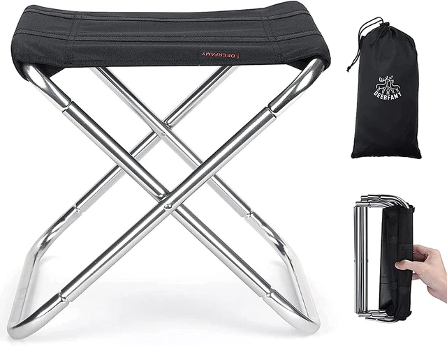 DEERFAMY Folding Chair, Lightweight, Compact, Load Capacity 100kg, Folding Chair