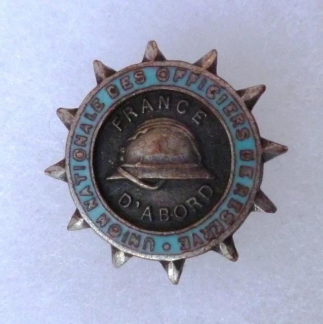 Insigne UNSOR – Union Nationale Des Sous-Officiers De Réserve – Émail Grand Feu – France