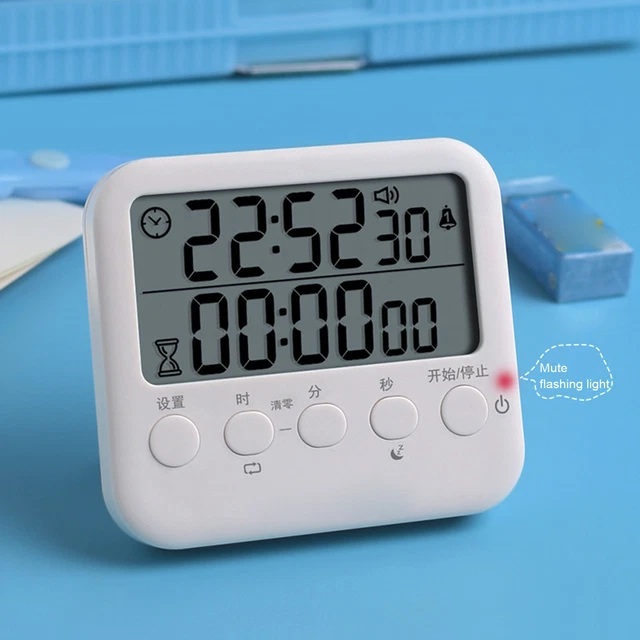Título de cocina Pantalla LCD grande Función de cuenta regresiva Dual Countup Grande