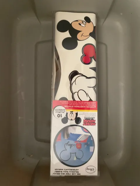 Disney Mickey Mouse Contemporary Peel & Stick Mini Mural BRAND NEW!! FREE SHIP!!