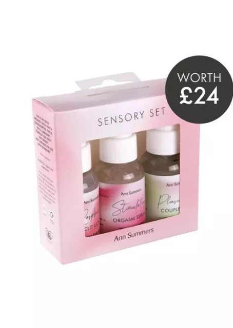 Ann Summers Sensory Set 3x 30ml Gift Set ~ Vegan Friendly Triple Treat WORTH £24