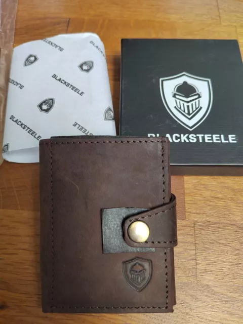Blacksteele Trifold Leather Wallet