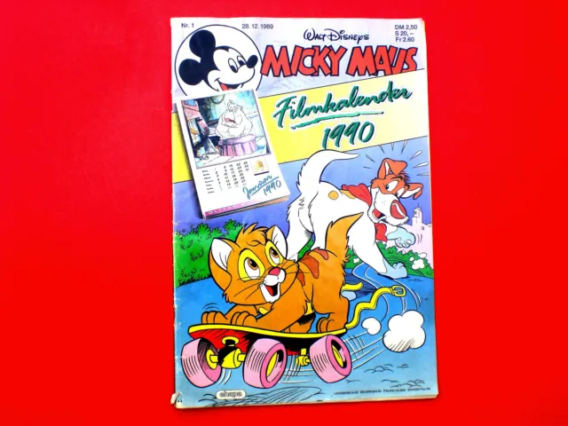 Comic MICKY MAUS  Heft 12 1989 mit Beilage