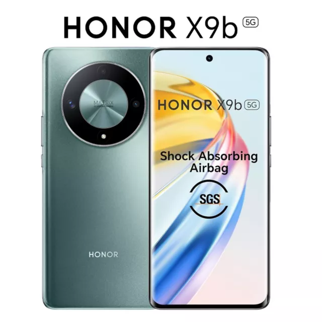 Unlocked HONOR X9b 5G 12GB+256GB Dual SIM Android Mobile Phone 6.78'' Green