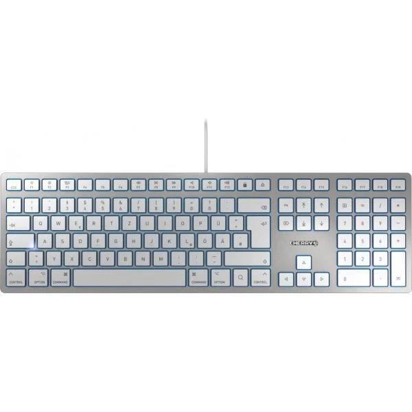 Cherry - High Level Kbd Combos CHERRY KC 6000 SLIM SILVER CORDED KEYBOARD F/ MAC