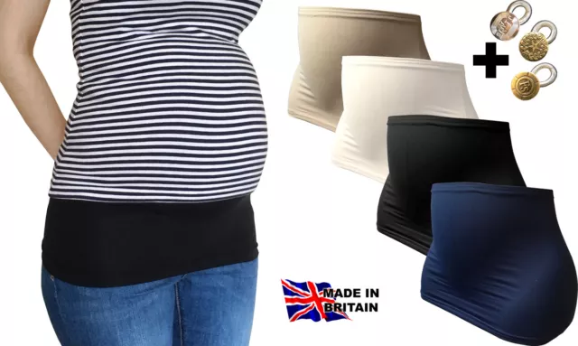 MATERNITY BELLY BAND + ONE EXTENDER BUTTON Made in the UK