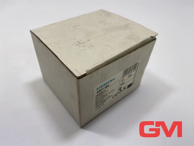 Ve 3x Siemens Fusibile Base NEOZED 5SG1694 Fuse-Base 1P D02 63A Montaggio