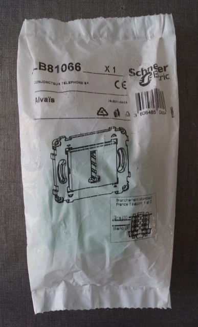 Prise Schneider Alombard Alvaïs - 2P Sans Terre, Blanc, à Vis, ALB81069