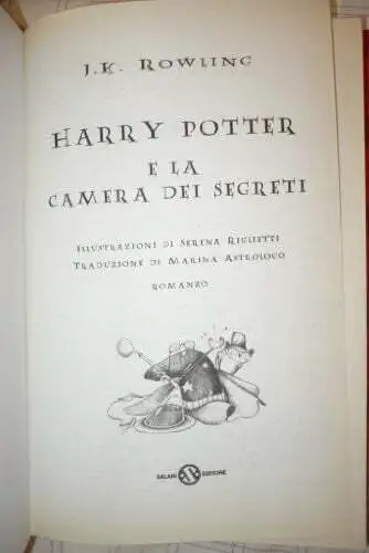 Harry Potter e la camera dei segreti: Romanzo. Übers. v. Marina Astrologo Buch