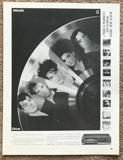 THE CURE - PHILIPS 1987 Full page UK magazine ad