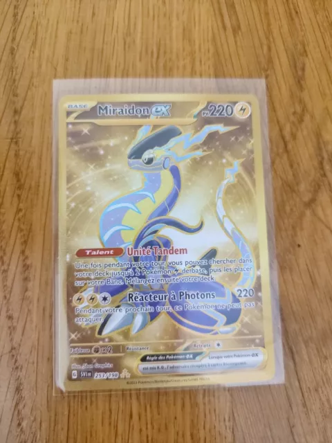 Carte Pokémon EV01 253/198 Miraidon EX GOLD SECRETE