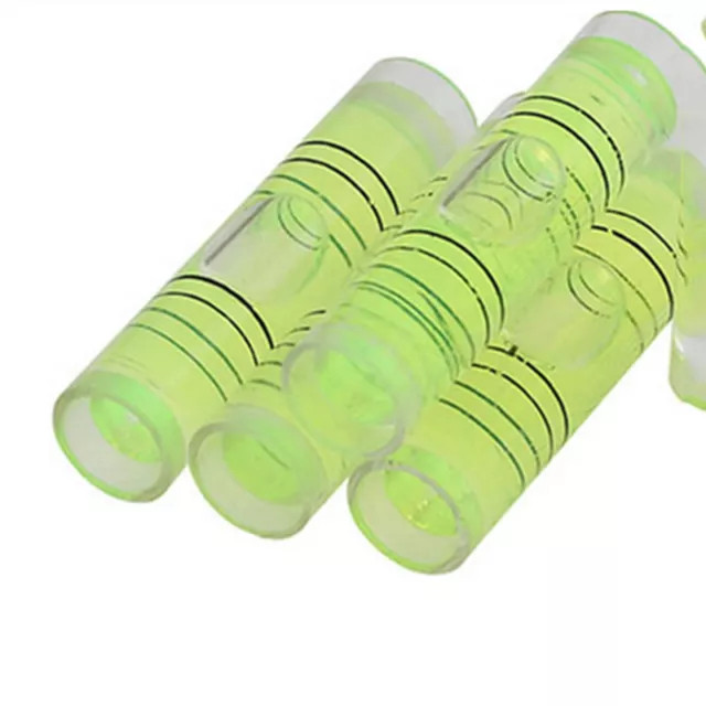 Tube Round Acrylic Plastic Level Cylindrical Bubble Mini Spirit Levell 9.5*40mm 3